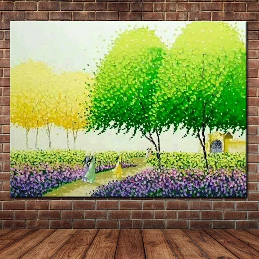 Hand Painted Abstract Palette Knife Flower Tree Landscape Canvas Oil Painting Flower Tree Scenery Wall Art Painting Home Decor
Hand Painted Abstract Palette Knife Flower Tree Landscape Canvas Oil Painting Flower Tree Scenery Wall Art Painting Home Decor