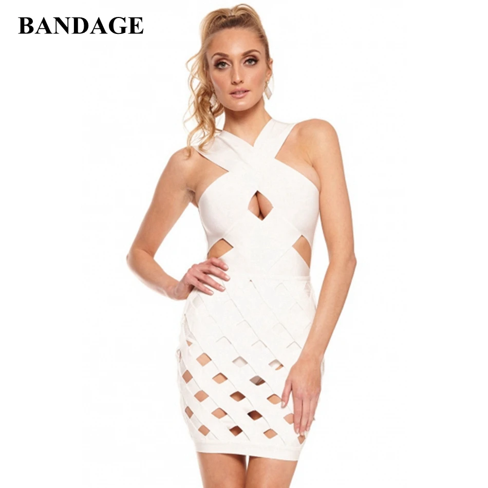 BANDAGE White Halter Dress Women Boutiques Bandage Dress Sexy Hollow Out Bodycon Vestidos Sleeveless Celebrity Party Club Wear
BANDAGE White Halter Dress Women Boutiques Bandage Dress Sexy Hollow Out Bodycon Vestidos Sleeveless Celebrity Party Club Wear