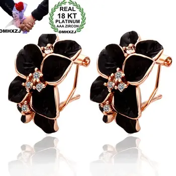 OMHXZJ Wholesale Personality Fashion OL Woman Girl Wedding Gold Black Flower Zircon 18KT Gold Rose Gold Hoop Earrings YE446
OMHXZJ Wholesale Personality Fashion OL Woman Girl Wedding Gold Black Flower Zircon 18KT Gold Rose Gold Hoop Earrings YE446