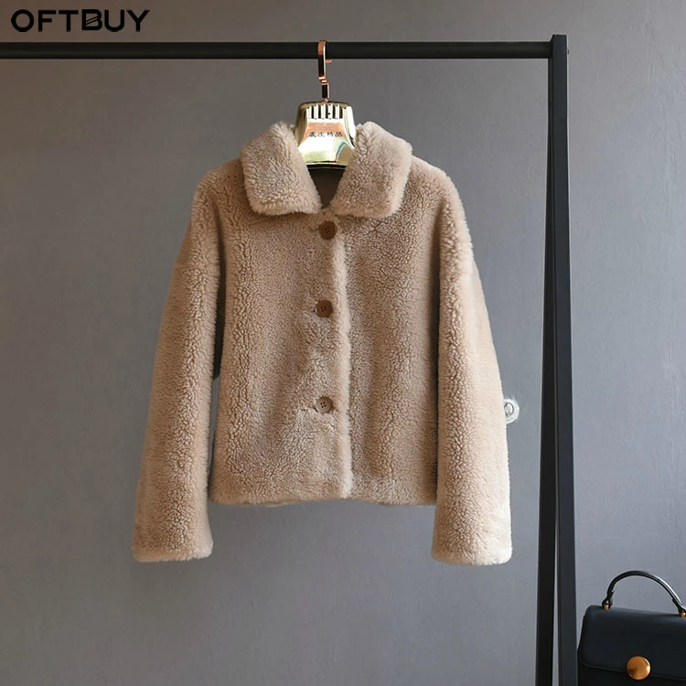 OFTBUY 2019 Winter Jacket Women Real Fur Coat Natural Wool Sheep Shearing Fur Coat Female Streetwear Thick Warm Casual PU Liner
OFTBUY 2019 Winter Jacket Women Real Fur Coat Natural Wool Sheep Shearing Fur Coat Female Streetwear Thick Warm Casual PU Liner