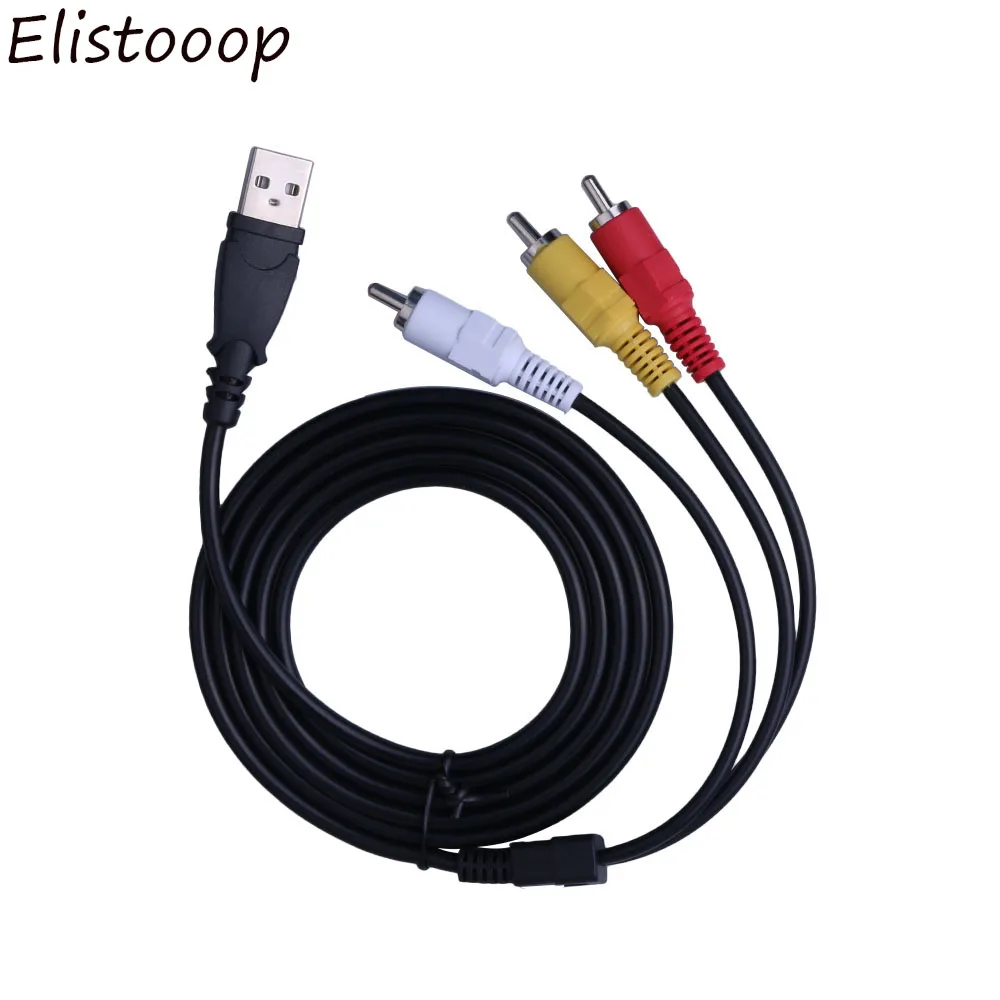 Elistooop 1.5M 5ft USB 2.0 to 3 RCA Cable Male To Male AV Audio Adapter Cord for AV equipment to HDD player
Elistooop 1.5M 5ft USB 2.0 to 3 RCA Cable Male To Male AV Audio Adapter Cord for AV equipment to HDD player