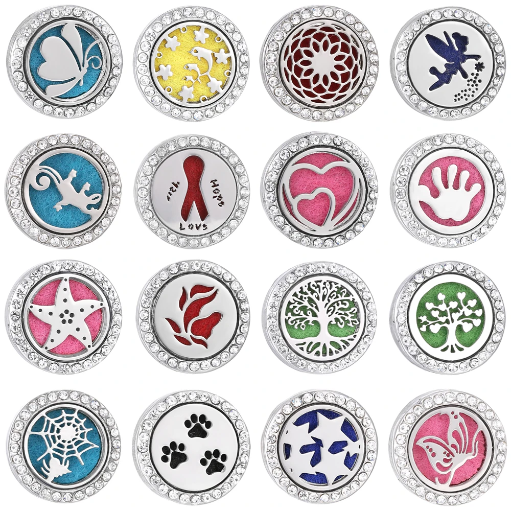 Aromatherapy 18mm Snap Buttons Perfume Locket Stainless Steel Essential Oil Diffuser Tree Of Life Snap Button Bracelet Jewelry
Aromatherapy 18mm Snap Buttons Perfume Locket Stainless Steel Essential Oil Diffuser Tree Of Life Snap Button Bracelet Jewelry