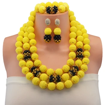 African Costume Jewelry Handmade Chunky Beaded Yellow African Beads Jewelry Set New Lady Party Event Charms Jewelry Set
African Costume Jewelry Handmade Chunky Beaded Yellow African Beads Jewelry Set New Lady Party Event Charms Jewelry Set
