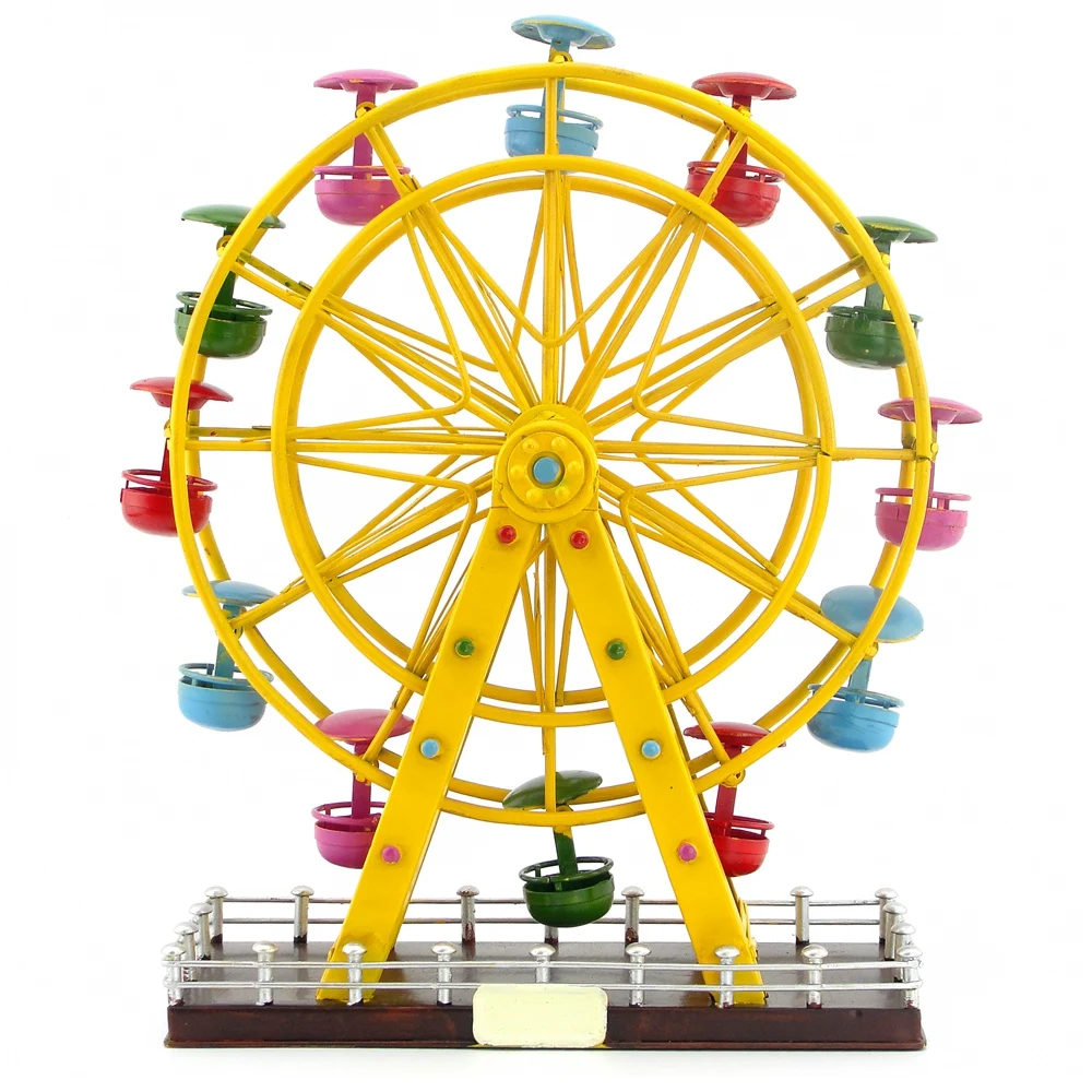 Vintage American Iron decoration pure handmade tin ornaments Ferris wheel birthday gift
Vintage American Iron decoration pure handmade tin ornaments Ferris wheel birthday gift