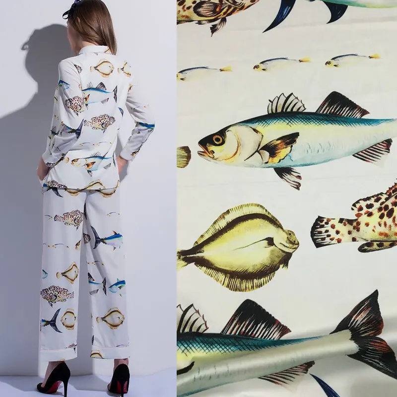 smoothly silk satin fabric, sea fish animal print silk satin fabric tissue for pajamas,women sleepwear imitate silk fabric
smoothly silk satin fabric, sea fish animal print silk satin fabric tissue for pajamas,women sleepwear imitate silk fabric