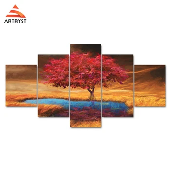 Artryst Autumn Sun Red Tree Maple Leaf Modern 5 pcs Painting Home Gallery Hall Wall Decor Art HD Printed Canvas Picture LC040
Artryst Autumn Sun Red Tree Maple Leaf Modern 5 pcs Painting Home Gallery Hall Wall Decor Art HD Printed Canvas Picture LC040