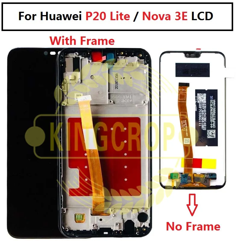 Huawei P20 Lite / Nova 3E LCD Display Touch Screen Digitizer Assembly with Frame Replacement Parts For Huawei P20 Lite LCD
Huawei P20 Lite / Nova 3E LCD Display Touch Screen Digitizer Assembly with Frame Replacement Parts For Huawei P20 Lite LCD