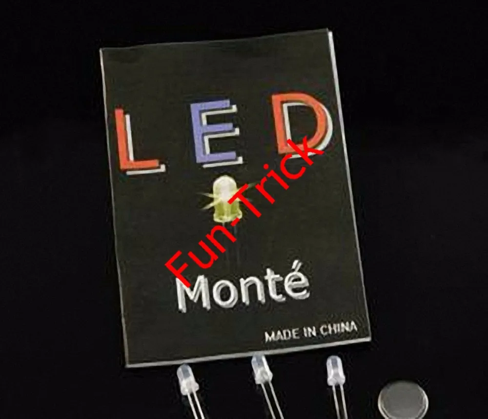 Фото Л. Е. Д Монте-три Электронный светильник светодиодный-волшебный трюк фокусы
