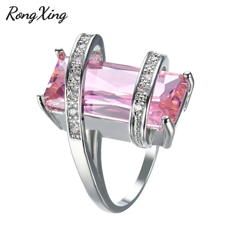 RongXing Unique Design Pink AAA Zircon Rings For Women Wedding Jewelry White Gold 925 Silver Filled CZ Engagement Ring RW0289
RongXing Unique Design Pink AAA Zircon Rings For Women Wedding Jewelry White Gold 925 Silver Filled CZ Engagement Ring RW0289
