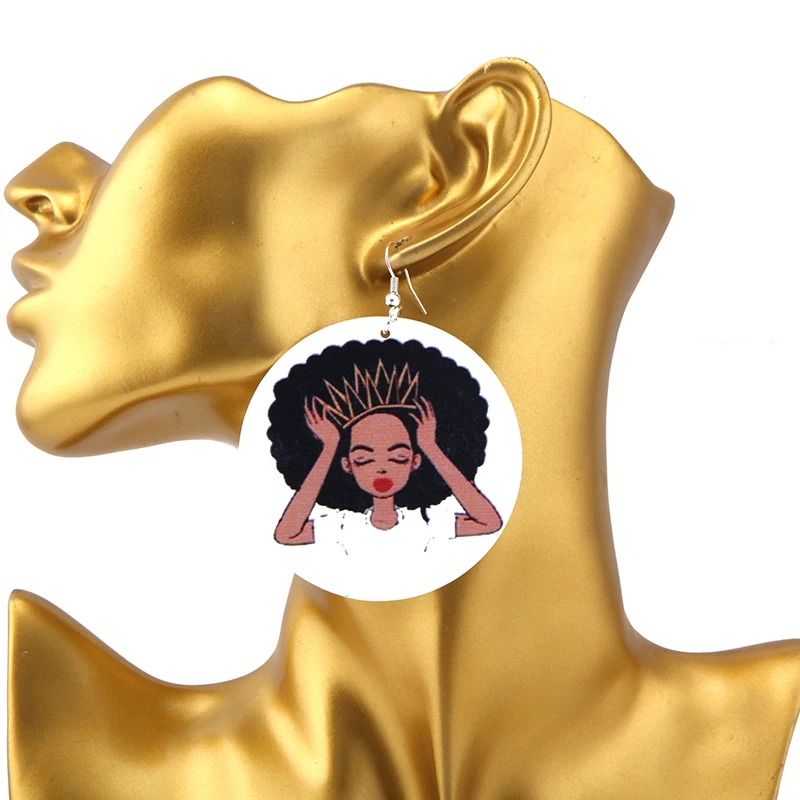 SANSHOOR AFRO Woman Head Wood Drop Earrings African Hair Queen Ethnic Jewelry For Black Women Girls Christmas Gift 1Pair
SANSHOOR AFRO Woman Head Wood Drop Earrings African Hair Queen Ethnic Jewelry For Black Women Girls Christmas Gift 1Pair