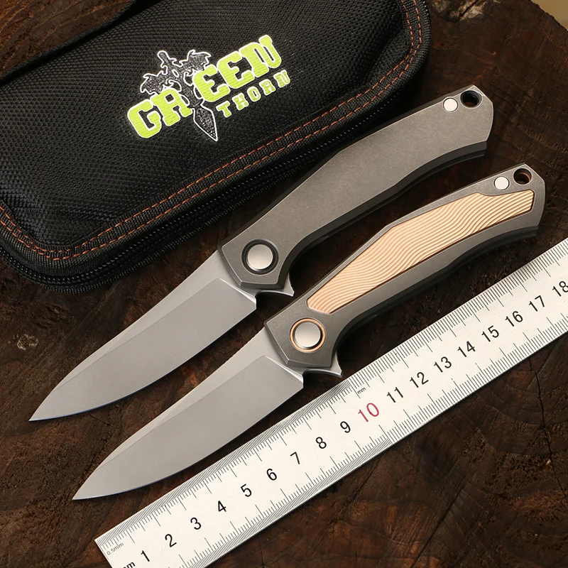 Green thorn poker Limited Edition D2 blade titanium alloy handle camping outdoor survival pocket knife practical knife EDC tool
Green thorn poker Limited Edition D2 blade titanium alloy handle camping outdoor survival pocket knife practical knife EDC tool