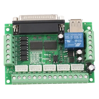 Upgraded 5 Axis CNC Interface Adapter Breakout Board For Stepper Motor Driver Mach3 +USB Cable
Upgraded 5 Axis CNC Interface Adapter Breakout Board For Stepper Motor Driver Mach3 +USB Cable