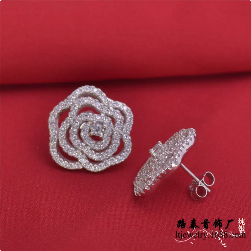 5pcs/lot LSE805 925 sterling silver earring women flower earring jewelry zircon,
5pcs/lot LSE805 925 sterling silver earring women flower earring jewelry zircon,