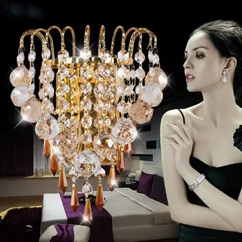 LED Golden Crystal living room bed headway decorated wall lamp
LED Golden Crystal living room bed headway decorated wall lamp