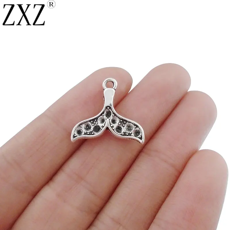 ZXZ 10pcs Antique Silver Tone Whale Mermaid Tail Charms Pendants Beads for Necklace Bracelet Jewelry Making Findings 20x19mm
ZXZ 10pcs Antique Silver Tone Whale Mermaid Tail Charms Pendants Beads for Necklace Bracelet Jewelry Making Findings 20x19mm