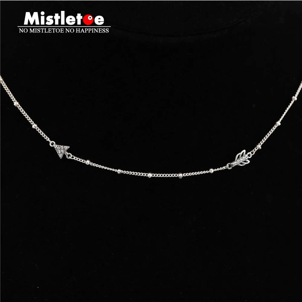 Mistletoe Authentic 925 Sterling Silver Sparkling Arrow Necklace, Clear CZ European Jewelry
Mistletoe Authentic 925 Sterling Silver Sparkling Arrow Necklace, Clear CZ European Jewelry