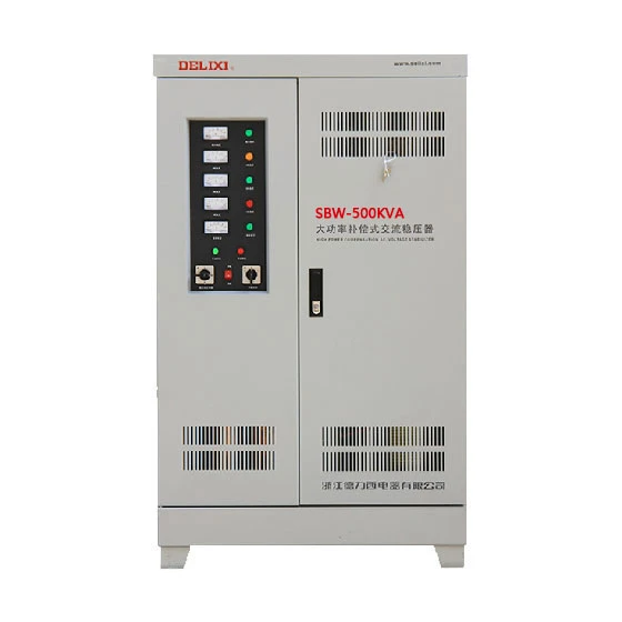 DELIXI SBW-700KVA 700KW High Power Compensation Three Phase Voltage Stabilizer 700000VA compensated power regulator in/out 380V
DELIXI SBW-700KVA 700KW High Power Compensation Three Phase Voltage Stabilizer 700000VA compensated power regulator in/out 380V