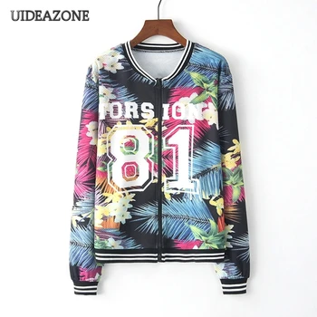 UIDEAZONE Flamingo Letter Printed Women Jackets O-Neck Cartoon Floral Print Baseball Coat Zipper Female Coats 2019 Autumn
UIDEAZONE Flamingo Letter Printed Women Jackets O-Neck Cartoon Floral Print Baseball Coat Zipper Female Coats 2019 Autumn