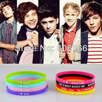 200pcs Mix Lot 5mm HOT 1D I Love One Direction Super Star Silicone Wristband Bracelet Design Bracelets Gift Free Shipping
200pcs Mix Lot 5mm HOT 1D I Love One Direction Super Star Silicone Wristband Bracelet Design Bracelets Gift Free Shipping