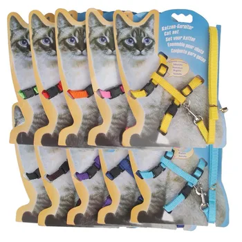 Cat Leash Harness Set Multi Color Nylon Cat Kitten Leash and Adjustable Harness for Pet Cat Supplies Accessories kat tuigje
Cat Leash Harness Set Multi Color Nylon Cat Kitten Leash and Adjustable Harness for Pet Cat Supplies Accessories kat tuigje