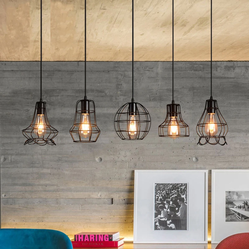 Vintage Loft Hanging Lights For Dinning Room Kitchen Retro Iron Pendant Lamp Pendant Light Fixture For Bar/Restaurant
Vintage Loft Hanging Lights For Dinning Room Kitchen Retro Iron Pendant Lamp Pendant Light Fixture For Bar/Restaurant