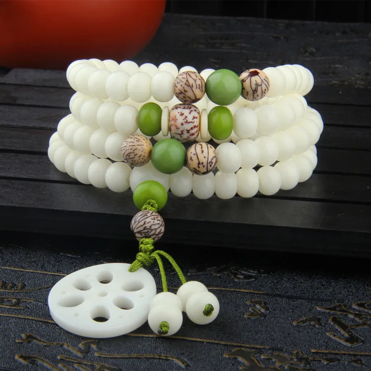 Free shipping white bodhi root bead hand string bracelet 108 bodhi root with a piece of lotus root bracelet charm women
Free shipping white bodhi root bead hand string bracelet 108 bodhi root with a piece of lotus root bracelet charm women