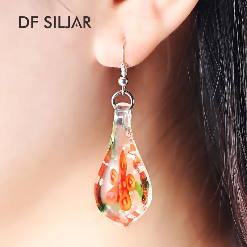 Fashion Earrings Italy Murano Glass Red Flower Earring Luxury Dangle Earrings For Women Jewelry Party Gift M0004
Fashion Earrings Italy Murano Glass Red Flower Earring Luxury Dangle Earrings For Women Jewelry Party Gift M0004