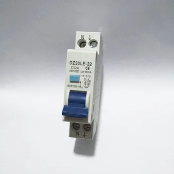 1P+N 32A RCBO 6KA Residual Current Circuit Breaker Over Current Leakage Protection 18mm Compact RCD DZ47LE-T1
1P+N 32A RCBO 6KA Residual Current Circuit Breaker Over Current Leakage Protection 18mm Compact RCD DZ47LE-T1