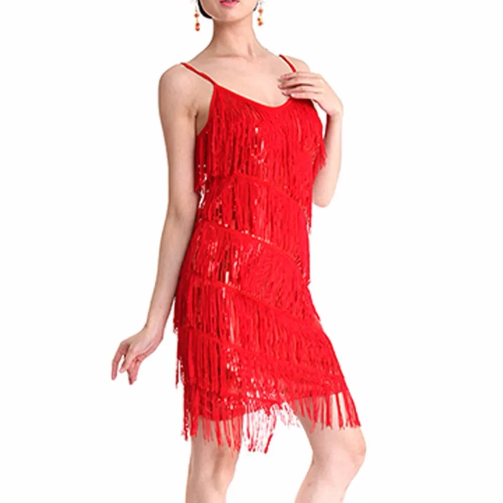 WEIXINBUY 6 Colors Sexy Women Latin Tango Dance Dress Spandex Fabric Tassel Sequins Sleeveless Latin Skirt Costume
WEIXINBUY 6 Colors Sexy Women Latin Tango Dance Dress Spandex Fabric Tassel Sequins Sleeveless Latin Skirt Costume