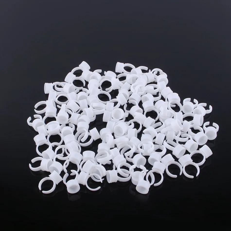 100pcs Disposable Glue Ring Pallet Holder for Eyelash Extension White Plastic Glue Pallet Tattoo Pigment Make up kit
100pcs Disposable Glue Ring Pallet Holder for Eyelash Extension White Plastic Glue Pallet Tattoo Pigment Make up kit