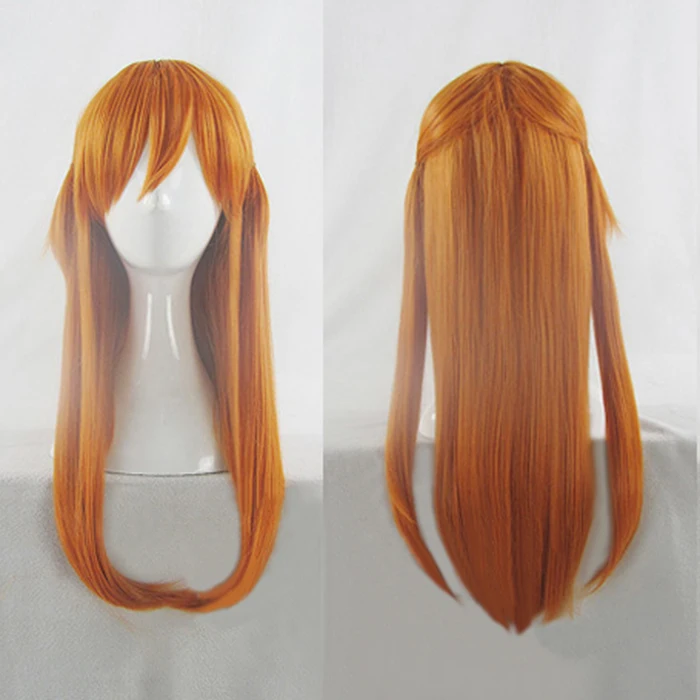 Парик Langley Soryu из аниме ЕВА АСУКА термостойкие длинные оранжевые волосы для