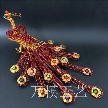 Aluminum wire peacock Phoenix handmade color oxidation collection model aluminum wire crafts art statue home decoration
Aluminum wire peacock Phoenix handmade color oxidation collection model aluminum wire crafts art statue home decoration
