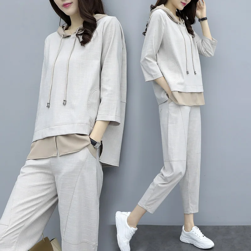 Loose Large Size Tracksuit Women Two-piece Suits Year-old Female Costume Conjunto Feminino Ensemble Femme Survetement Suit Set
Loose Large Size Tracksuit Women Two-piece Suits Year-old Female Costume Conjunto Feminino Ensemble Femme Survetement Suit Set