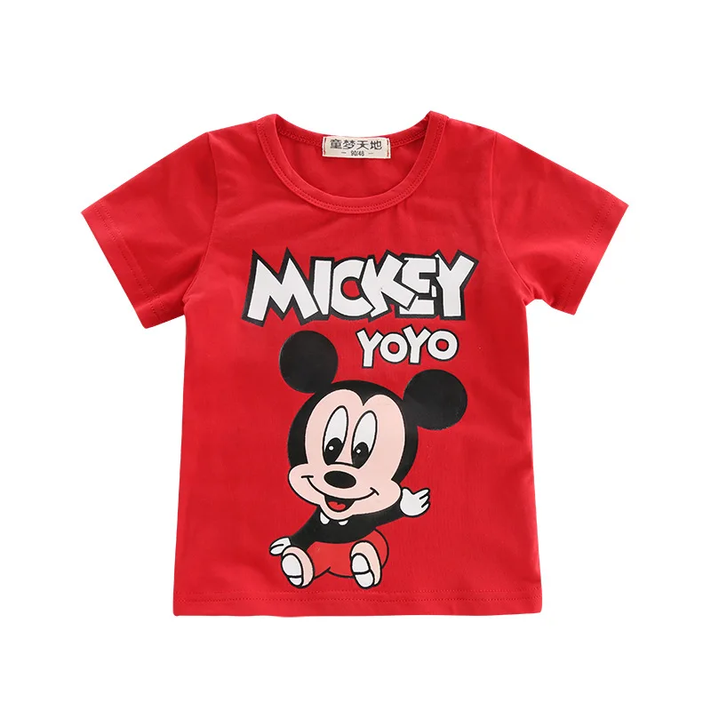 New Arrivals Children Cartoon Mickey Print T-shirt Boys Girls Tee Tops Clothes For Kids Summer Short Tshirt Costume
New Arrivals Children Cartoon Mickey Print T-shirt Boys Girls Tee Tops Clothes For Kids Summer Short Tshirt Costume