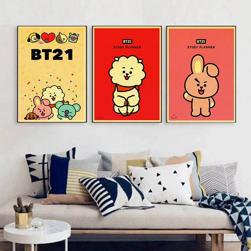 Cute Cartoon BT21 Study Planner Vintage Paper Poster Wall Painting Home Decoration 42X30 CM 30X21 CM
Cute Cartoon BT21 Study Planner Vintage Paper Poster Wall Painting Home Decoration 42X30 CM 30X21 CM