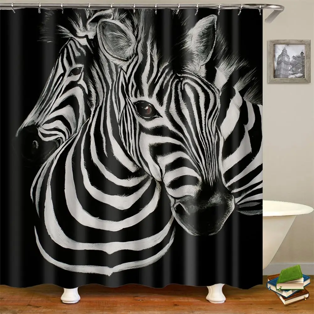 Dafield Animal Horse Panda Lion Zebra Flamingo Bathroom Decor Polyester Fabric Shower Curtain Plastic Shower Curtain Zebra
Dafield Animal Horse Panda Lion Zebra Flamingo Bathroom Decor Polyester Fabric Shower Curtain Plastic Shower Curtain Zebra