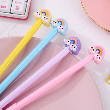 Creative Rainbow Gel Pen for writing Cute black ink neutral pens Promotional Gift Stationery School & Office Supply
Creative Rainbow Gel Pen for writing Cute black ink neutral pens Promotional Gift Stationery School & Office Supply