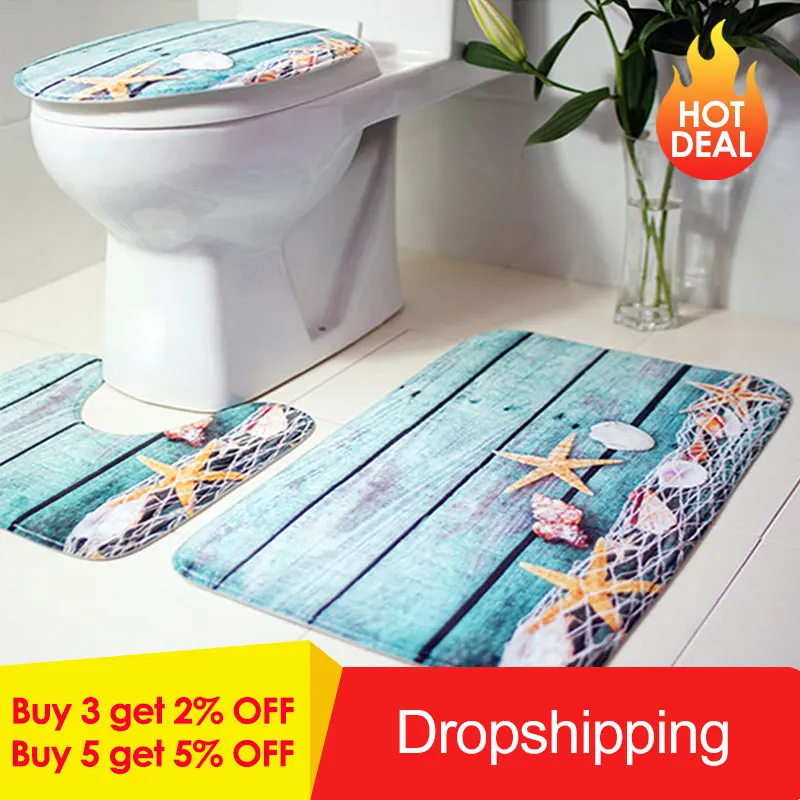 3pcs/set Seascape Bath Mat Bathroom Carpet Set Ocean Underwater World Pattern Anti Slip Pedestal Rug Lid Toilet Cover
3pcs/set Seascape Bath Mat Bathroom Carpet Set Ocean Underwater World Pattern Anti Slip Pedestal Rug Lid Toilet Cover