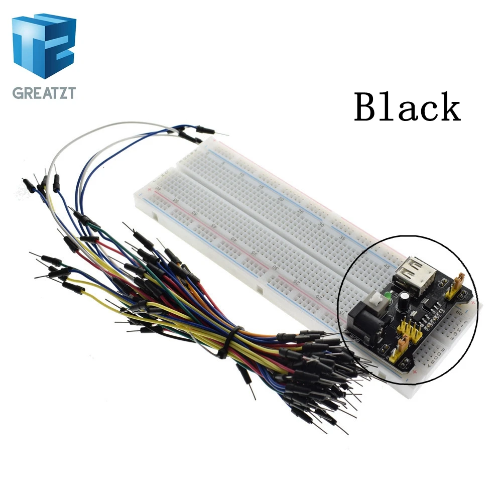 3.3V/5V MB102 Breadboard power module+MB-102 830 points Prototype Bread board for arduino kit +65 jumper wires wholesale
3.3V/5V MB102 Breadboard power module+MB-102 830 points Prototype Bread board for arduino kit +65 jumper wires wholesale