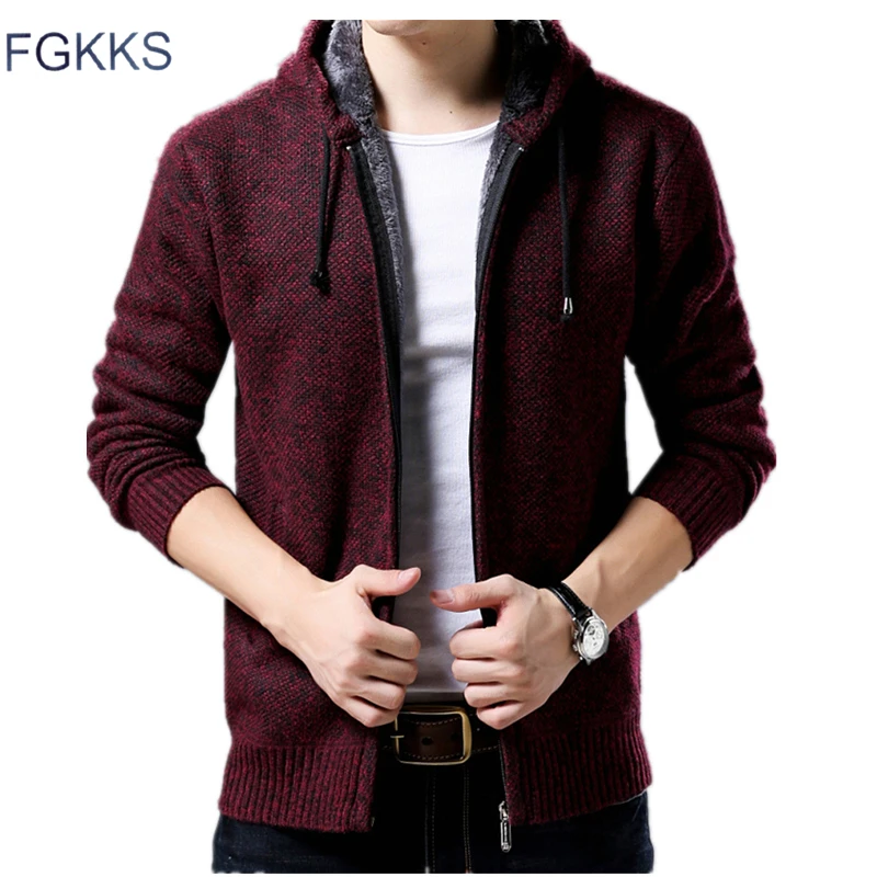 FGKKS Fashion Men's Sweater Coat Thicken Sweater Winter Male Warm Cashmere Slim Fit Zipper Casual Men Sweater Knitted Coat
FGKKS Fashion Men's Sweater Coat Thicken Sweater Winter Male Warm Cashmere Slim Fit Zipper Casual Men Sweater Knitted Coat
