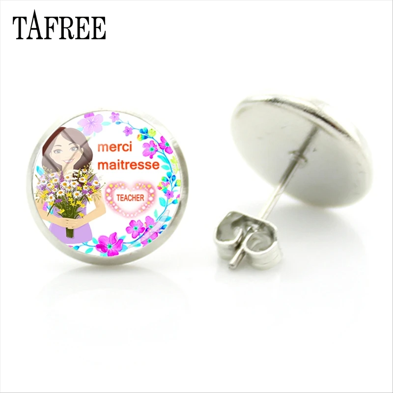 TAFREE New Teacher Series picture Stud Earrings Graduate teachers gift Earrings fashion jewelry for women men Hot Sale TH27
TAFREE New Teacher Series picture Stud Earrings Graduate teachers gift Earrings fashion jewelry for women men Hot Sale TH27