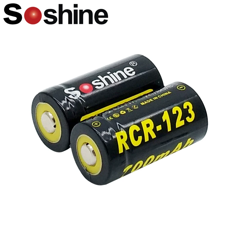 2pc Soshine RCR123 3.7 V 16340 700mah CR123A rechargeable lithium battery with PCB
2pc Soshine RCR123 3.7 V 16340 700mah CR123A rechargeable lithium battery with PCB