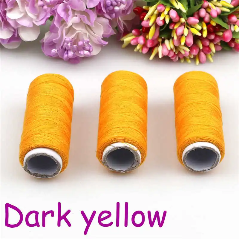 100% Polyester Dark yellow 2pcs 300m Sewing Thread Polyester Thread Set Strong And Durable Sewing Threads For Hand Machines
100% Polyester Dark yellow 2pcs 300m Sewing Thread Polyester Thread Set Strong And Durable Sewing Threads For Hand Machines