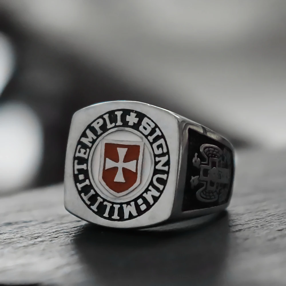 Mens Knights Templar Stainless Steel Ring Double Eagle Cross Masonic Rings Freemasonry Jewelry
Mens Knights Templar Stainless Steel Ring Double Eagle Cross Masonic Rings Freemasonry Jewelry
