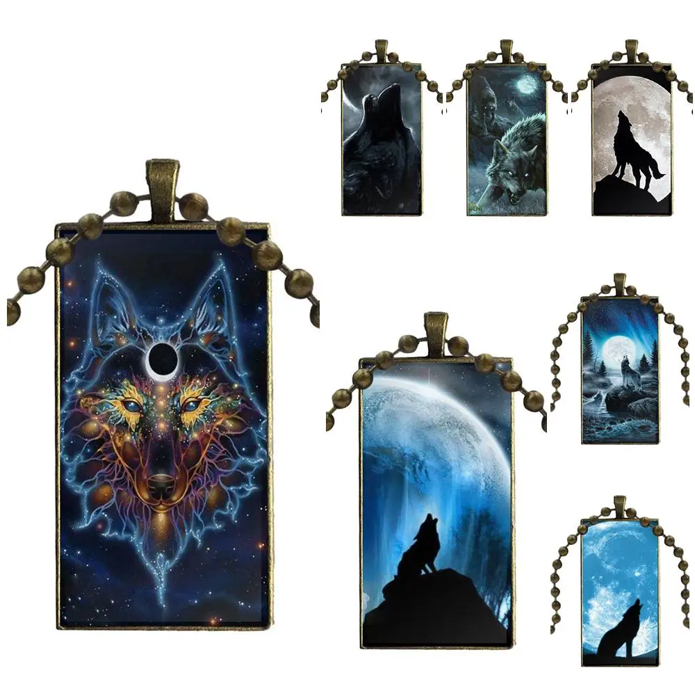 Howling Wolf Moon Glass Pendant Necklace Handmade Half Pendant Rectangle Necklace For Girls Statement Maxi
Howling Wolf Moon Glass Pendant Necklace Handmade Half Pendant Rectangle Necklace For Girls Statement Maxi