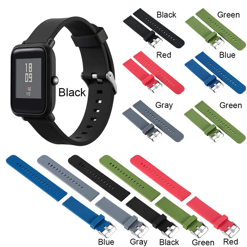 Hot Sale 24CM Sports Silicone Replacement Watch Band Wrist Strap for Xiaomi Huami Amazfit Bip BIT PACE Lite Youth Smart Watch
Hot Sale 24CM Sports Silicone Replacement Watch Band Wrist Strap for Xiaomi Huami Amazfit Bip BIT PACE Lite Youth Smart Watch