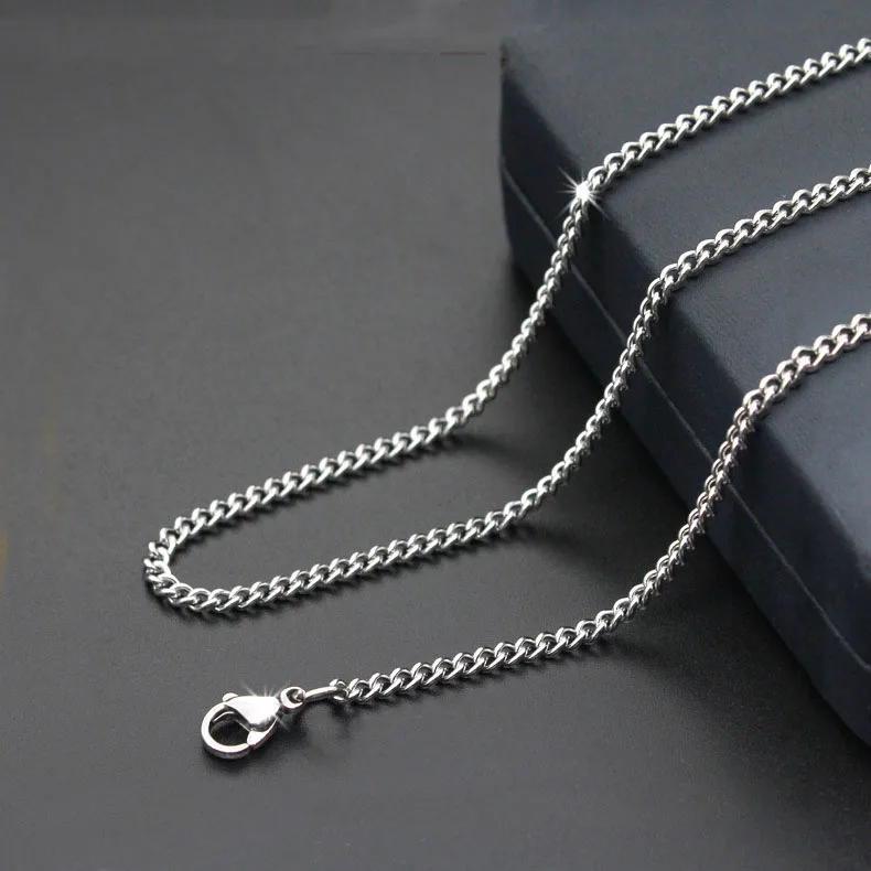 Fashion new stainless steel necklace Titanium steel silver chain unisex jewelry hot sale
Fashion new stainless steel necklace Titanium steel silver chain unisex jewelry hot sale