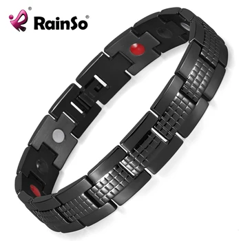 Rainso Four Elements Germanium Magnetic Energy All Black Stainless Steel Bracelet Men Jewelry OSB-1542BK
Rainso Four Elements Germanium Magnetic Energy All Black Stainless Steel Bracelet Men Jewelry OSB-1542BK