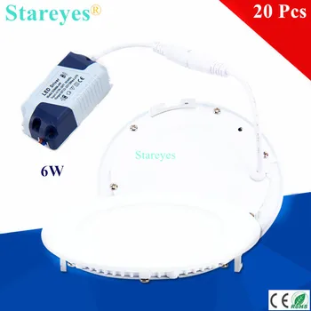 Free shipping 20 Pcs Round LED Panel Light 6W AC85-265V 120mm 420 lumen smd 2835 lamp bulb led ceiling downlight Lighting
Free shipping 20 Pcs Round LED Panel Light 6W AC85-265V 120mm 420 lumen smd 2835 lamp bulb led ceiling downlight Lighting