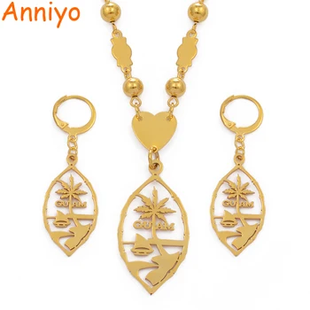 Anniyo Guam Jewelry Sets Pendant Necklaces & Earrings for Women Girls Gold Color Ethnic Jewellery #109521
Anniyo Guam Jewelry Sets Pendant Necklaces & Earrings for Women Girls Gold Color Ethnic Jewellery #109521